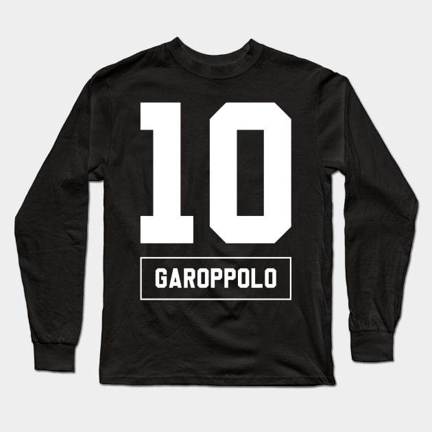 Jimmy Garoppolo San Francisco 49ers Long Sleeve T-Shirt by Cabello's